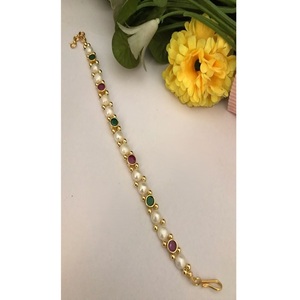 Classy Premium Quality Brass Moissanite <b>Charm</b> Bracelet with Gold Plating Trendy Design for Party Wedding Events Wear Women - Product Image 2