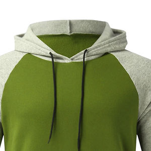 Sweat-shirt à capuche pour homme, couleur vert-gris, style streetwear, décontracté, manches longues, vêtements d'hiver, poche cachée, cordon de serrage - Product Image 5