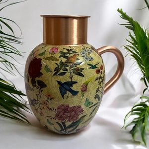 Royal Surai Design Copper <b>Jug</b> Pitcher Floral Black Finish Water Storage and Serving <b>Jug</b> Traditional Home Kitchen <b>Drink</b> - Product Image 5