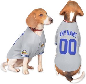 Camiseta de Béisbol Personalizada para Perros, Malla de Poliéster para Verano, con Nombre y Número, Ropa de Equipo Personalizada para Mascotas - Product Image 2