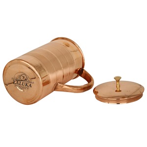 Jarra de Cobre con Tapa, Jarra Martillada Hecha a Mano de Cobre Puro, Decoración para el Hogar, Sala de Estar, Regalo de Aniversario, Artículo de Decoración - Product Image 3