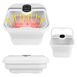 Massaggiatore Elettrico Pieghevole per Piedi con Funzione Riscaldante, Vasca Pieghevole e 8 Rulli Massaggianti - Product Image 1