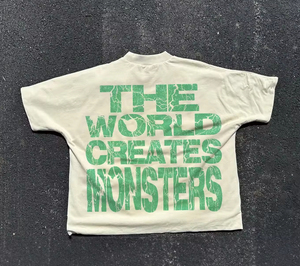 Camiseta de Hombre OEM Personalizada, Estilo Vintage Hip Hop, con Estampado Gráfico DTG, de Algodón, con Dobladillo Cortado - Product Image 6