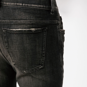 Jeans de Moda Masculina de Lujo, Jeans Vintage Rotos para Hombre, Pantalones de Mezclilla Apilados de Alta Calidad, Jeans Vaqueros Elásticos - Product Image 3