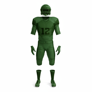 Uniforme de football américain unisexe 100% polyester, sublimation, personnalisé, respirant, manches courtes, ensemble d'uniformes de football américain - Product Image 1