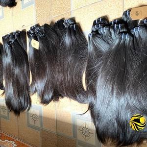 Cheveux humains vietnamiens doux et soyeux os droit machine trame extension de cheveux humains vente en gros - Product Image 2