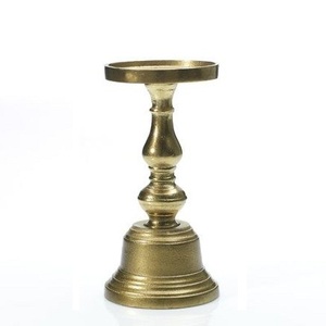 Set of 2 Candle Stand Metal Aluminum <b>Gold</b> Color Candle <b>Holders</b> <b>Candlestick</b> for Wedding Decoration Bar Party Living Room Decor - Product Image 2