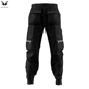 Good Supplier New Trendy Multi-Pocket With Reflective Piping & Zipper Water-Resistant Outdoor Streetwear <b>Tech</b> Wear Pants - Product Image 3
