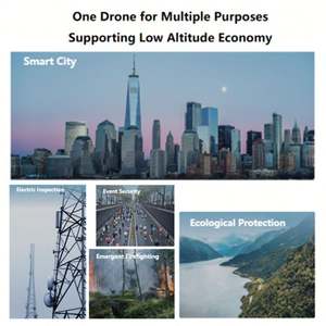 Dron de Topografía 220 2025 con Cámara Térmica Profesional 1080p, UAV RTK GPS, Distancia de Control de 15 km, Quadcopter Experto - Product Image 5