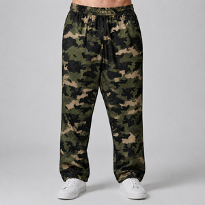 Pantalones Formales de Lona Estampados en Naranja para Hombre, Cintura Alta Elástica, Pantalones Jogger Rectos - Product Image 6