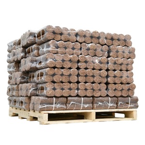 Achat en ligne de briquettes de bois de pin mélangé de 6 mm de diamètre, granulés de biomasse pour le chauffage, en forme de bâtonnets, emballées en sac - Product Image 1