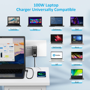 Chargeur universel pour ordinateur portable 100W, adaptateur secteur avec 16 embouts pour <span class=keywords><strong>Lenovo</strong></span>, HP, Dell, Acer, ASUS, Gateway, Toshiba, Samsung, <span class=keywords><strong>Sony</strong></span> - Product Image 3