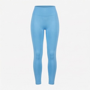 Women High Waist Compression <b>Tights</b> Comfortable Breathable Hot Sale Push Up Running Gear Solid <b>Pattern</b> Yoga Legging - Product Image 1