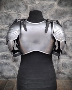 Cuirasse d'épaule en acier artisanale, armure médiévale de la Vague de Guerre, finition polie, thème antique - Modèle ME_LA_0134 de Marco Enterprises - Product Image 5