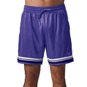 Men 100% Cotton Summer Shorts Breathable Casual Street wear Mesh Shorts <b>Elastic</b> Waist Lightweight Jogging Gym Shorts - Product Image 5