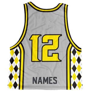 Logo imprimé par sublimation personnalisée Pinnies de crosse en maille Pinnies de crosse réversibles pour adultes/jeunes uniformes de crosse personnalisés - Product Image 2