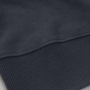 Sweat à capuche court 100 % coton personnalisable pour femme, grande taille, noir, coupe décontractée, respirant, tricoté - Product Image 5