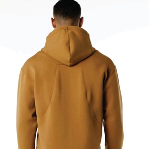 Survêtements pour hommes personnalisés 100% coton OEM, ensemble sweat-shirt à capuche et jogging marron camel, survêtements pour hommes - Product Image 6