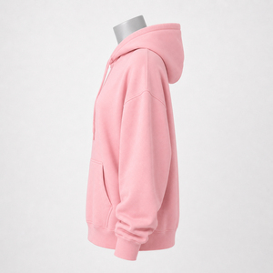Sudadera con Capucha Extra Grande para Mujer, de Alta Calidad, Color Sólido, Hombros Caídos, Manga Larga, Tejida en Algodón, Fabricante - Product Image 4