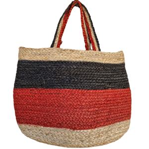 Bolso de compras de yute hecho a mano estilo cubo informal para mujer más vendido, bolso duradero multicolor con asa, diseño de moda - Product Image 1