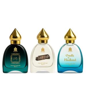 Set de 3 perfumes Adilqadri The Story, White Oudh y Oudh Al Hashmi en spray de 50 ml cada uno, disponible para la venta. - Product Image 3