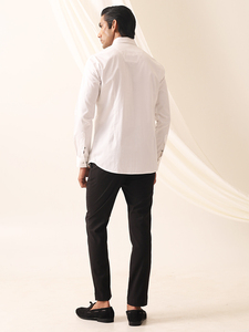 Men's <b>Boho</b> Casual <b>Shirts</b> 100% Cotton Breathable Quick Dry Embroidered Knitted Button Collar Solid Pattern Full Sleeve Summer - Product Image 2