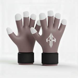Gants de gardien de but unisexes personnalisés de haute qualité, matériau PU, lacets respirants, protection des doigts et du pouce, RIVIAN ATLANTIC - Product Image 1