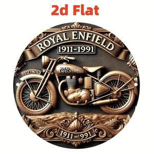 CIFbuy Letrero Redondo Metálico Vintage de Motocicleta Clásica para Decoración de Pared, Compatible con TikTok y Servicio de Recogida Temu - Product Image 6