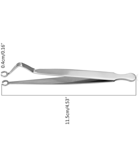 Pinces de perçage du cartilage auriculaire en acier inoxydable, instrument chirurgical manuel ORL de classe I pour des procédures auriculaires précises - Product Image 5