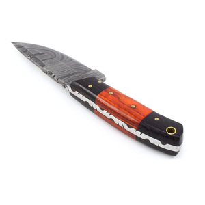 Handmade Damascus Steel Folding Knife Premium Patterned Steel Compact Pocket <b>Tool</b> Outdoor <b>Camping</b> Hiking Fishing Travel Use - Product Image 5