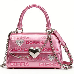 Bolso Tote Casual de Cuero Cuadrado Clásico 2026, Impermeable, con Cierre de Cremallera y Detalles Metálicos, Ideal para Uso Diario - Product Image 1