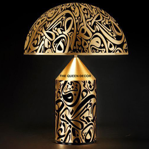 เทียนตกแต่งเทศกาลอีด งานแต่งงาน และรอมฎอน  ขวดเทียนดีไซน์สวยงามพร้อมฐานวางเทียนแบบอักษรอูรดู สำหรับตกแต่งบ้านและห้องนอน - Product Image 3