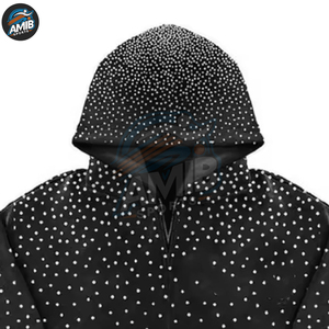 Oem Service Breathable Solid Rhinestone <b>Men</b> Tracksuits Cotton Polyester Long Sleeve Printed <b>Pullover</b> <b>Men</b> Rhinestone Tracksuits - Product Image 4