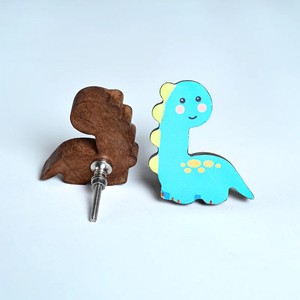 New Arrival Acacia Wood Kids Drawer <b>Knobs</b> Dinosaur Cabinet <b>Dresser</b> Pulls High Quality Durable Bedroom Villa Handles Contemporary - Product Image 2