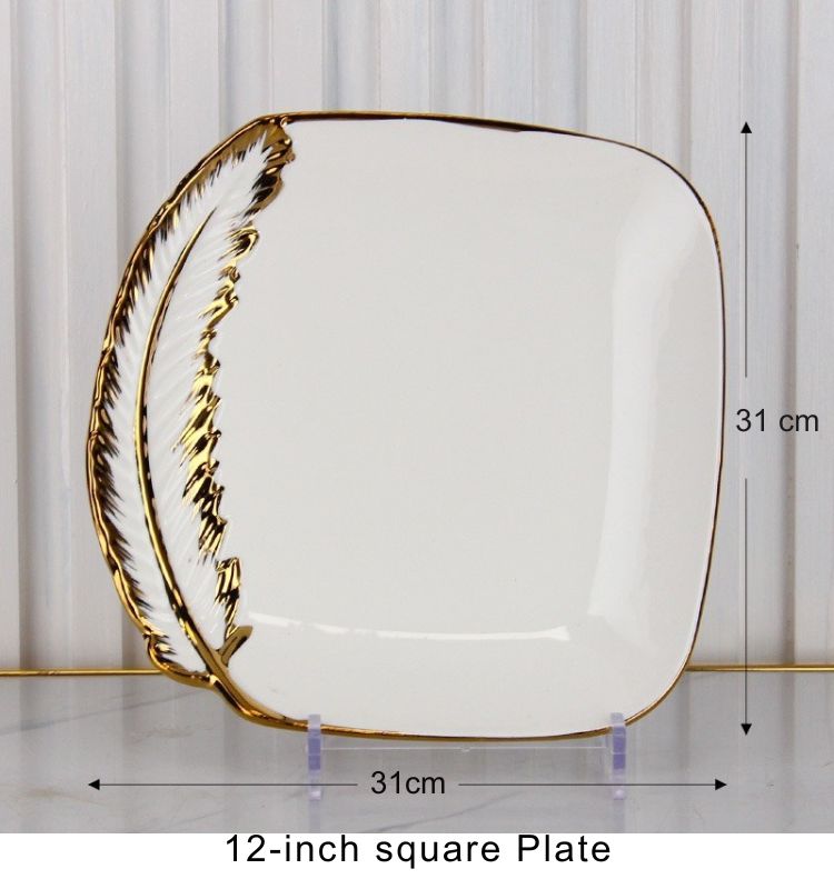 Plato cuadrado de 12 pulgadas