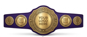 Ceinture de champion de boxe poids lourd - Cuir PU de qualité supérieure avec doublure en nylon, personnalisable pour les compétitions de Taekwondo - Product Image 1