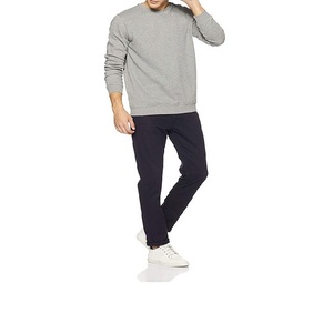 Sweat-shirt de qualité supérieure, style streetwear, en polyester et coton, épais, uni, surdimensionné, col rond, personnalisable pour homme - Product Image 5