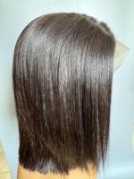 Vente en gros perruque cheveux humains Bob court Lace Front perruques cheveux humains