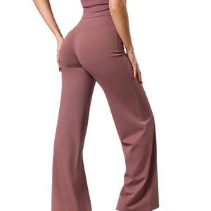 Women's <b>Brown</b> Lightweight Knitted High Rise Stretch Seamless Yoga Leggings Comfortable Fitness Activewear Gymwear - Product Image 6