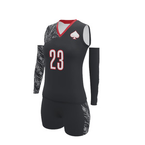 Conjunto de Uniforme de Voleibol para Mujer, Sublimado Personalizado al por Mayor, Mangas Largas, Transpirable, Proveedor OEM ODM - Product Image 1