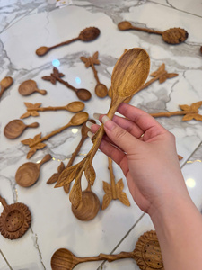 Vietnam Hand Made Custom Wooden Spoon Minimalist <b>Mirror</b> Eco-Friendly For Cooking - Product Image 2