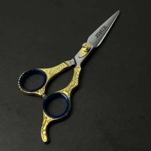 Nouvelle édition de ciseaux de barbier à pointe ultra-fine, lames de rasoir, 2026, vente chaude, ciseaux plaqués or plasma pour barbier et salon - Product Image 3