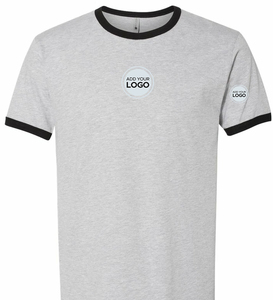 Ringer Short Sleeve <b>Wholesale</b> Price Tri-blend Tee Shirt - Product Image 3