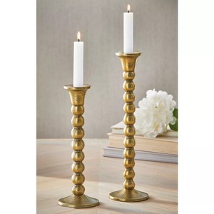 Support de bougie en aluminium fait main Tag Ingrid, écologique et durable, 10,6 pouces, décoration intérieure, activités religieuses - Product Image 4