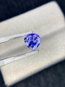 Pierre précieuse naturelle Tanzanite bleu violet, taille poire, pierre non montée pour la création de bijoux personnalisés, bague, pendentif, collier, cristal - Product Image 5