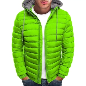 Chaqueta de Invierno para Hombre, Moderna, con Burbujas Brillantes, de Microfelpa Transpirable, con Cierre de Cremallera, Logotipo Personalizado Impreso, con Capucha - Product Image 6