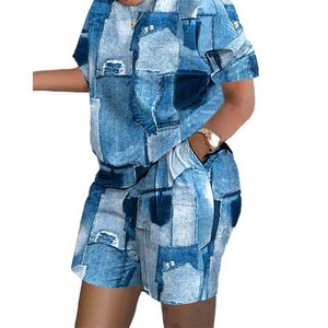 Ensemble 2 pièces décontracté d'été pour femme : T-shirt uni et short au-dessus du genou, à volants, respirant et écologique - Product Image 4