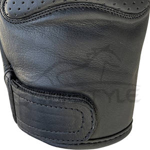 Guantes de Conducción Personalizados de Medio Dedo, Guantes de Motocicleta de Cuero con Doble Acolchado, Proveedor OEM, Guantes de Protección para Motociclistas al por Mayor - Product Image 4