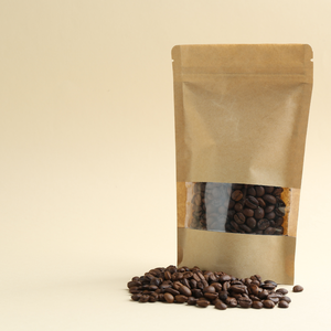 Sac en papier kraft LQ & APN avec fermeture à glissière, fond plat, pochette recyclable pour l'emballage alimentaire et les boissons, personnalisable - Product Image 2