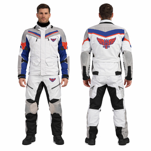 Combinaison de moto personnalisée pour homme, imperméable, avec protections CE, veste et pantalon de moto, équipement de moto pour aventures et voyages - Product Image 1